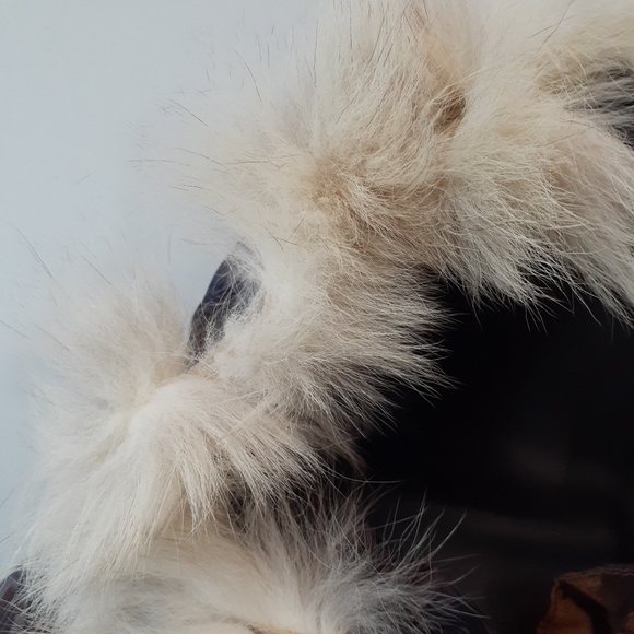 Vintage Outer Gear Duck Down Womens Fur Trim Hooded Winter Jacket Size Medium - Picture 2 of 13